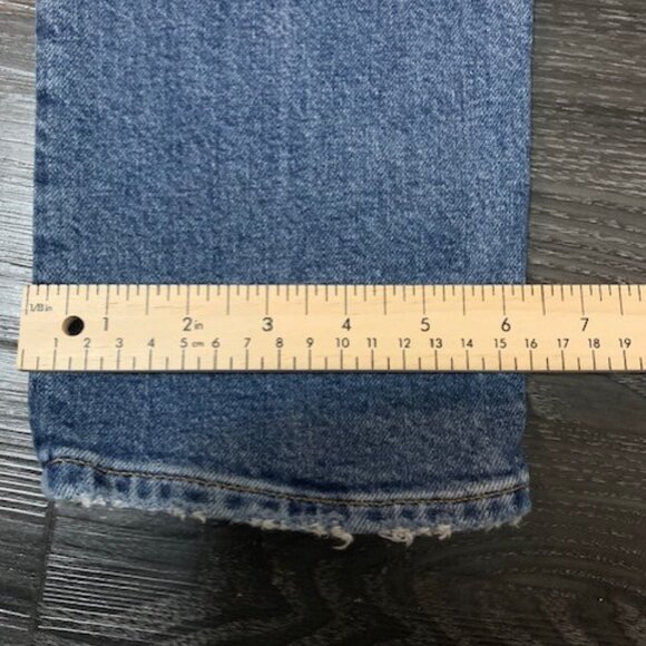 AGOLDE WOMENS STRAIGHT BUTTON ZIP  SZ (24) - Picture 3 of 7